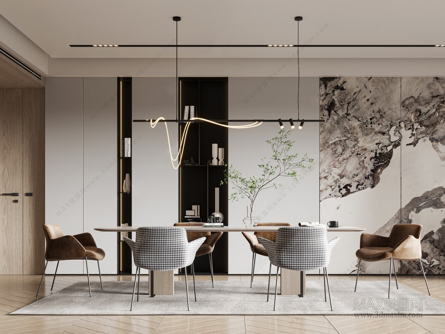 30 DINING ROOM 3D MODELS VOL.08- Vray