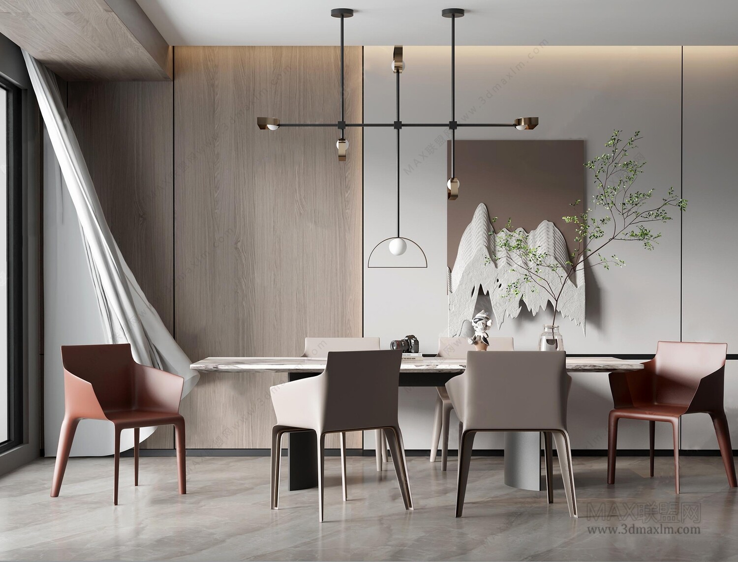 30 DINING ROOM 3D MODELS VOL.08- Vray