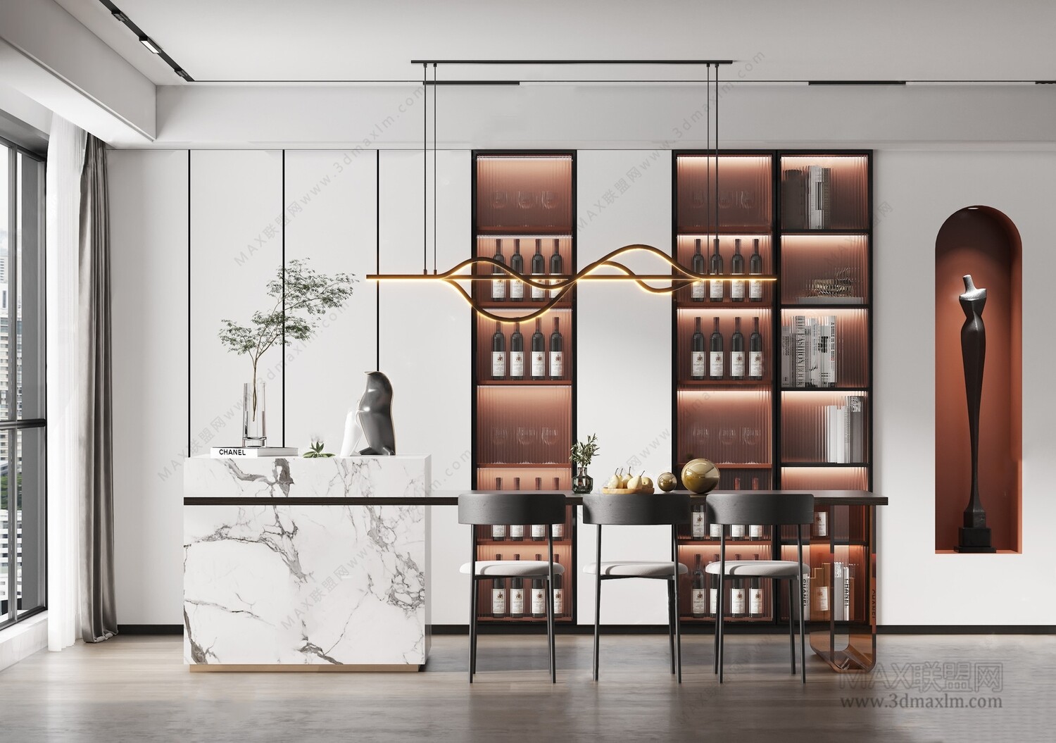 30 DINING ROOM 3D MODELS VOL.08- Vray
