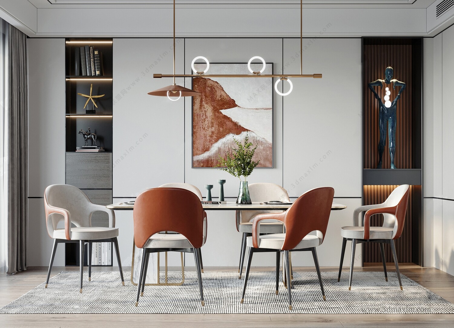30 DINING ROOM 3D MODELS VOL.08- Vray