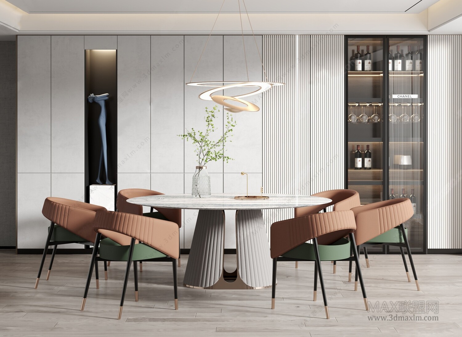 30 DINING ROOM 3D MODELS VOL.08- Vray