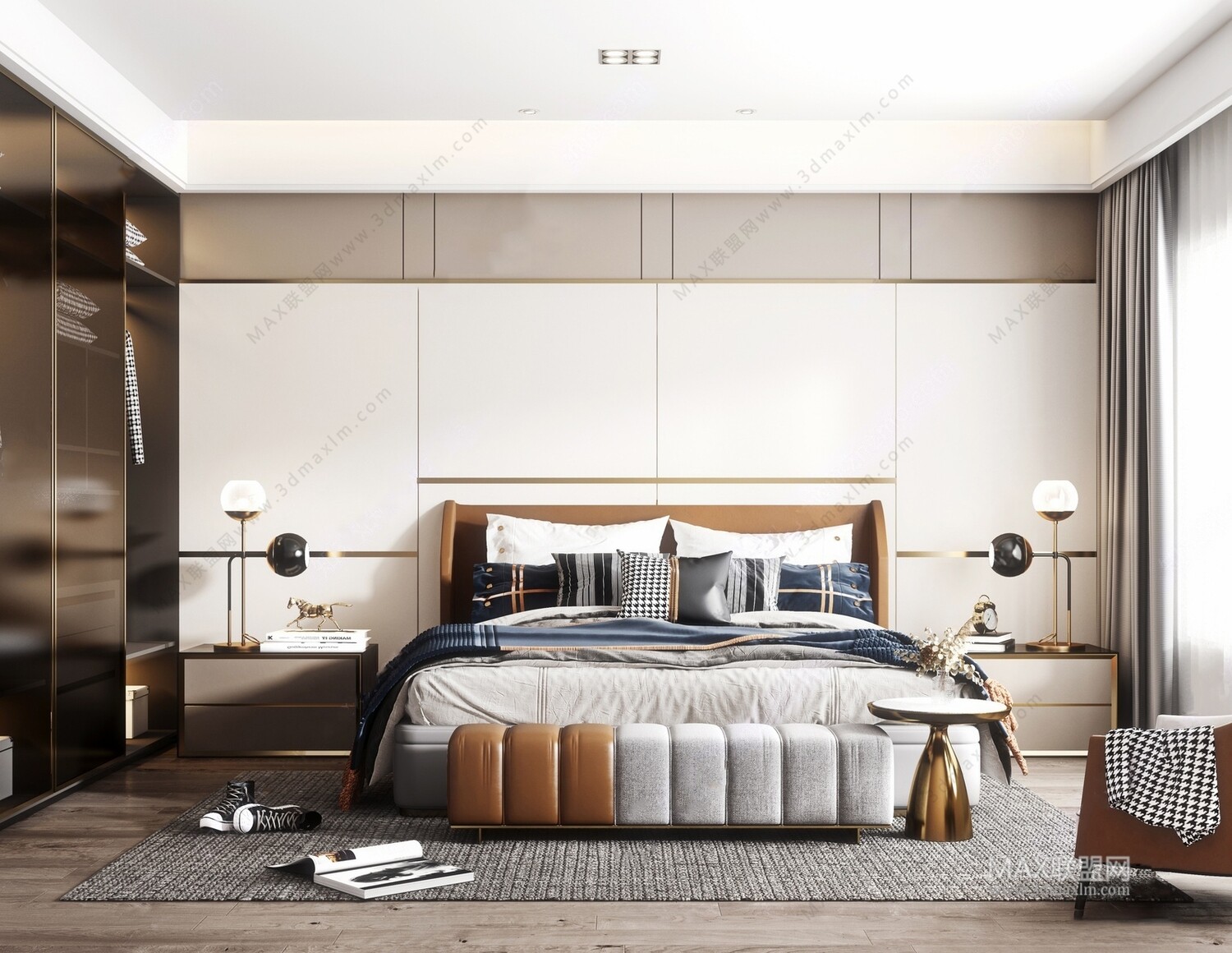 47 BED ROOM 3D MODELS VOL.13. Vray