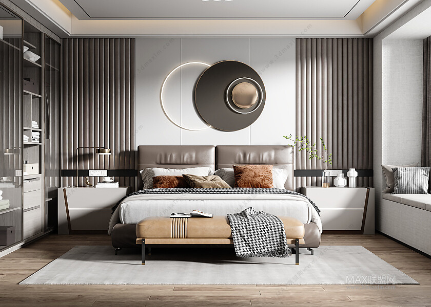 47 BED ROOM 3D MODELS VOL.13. Vray