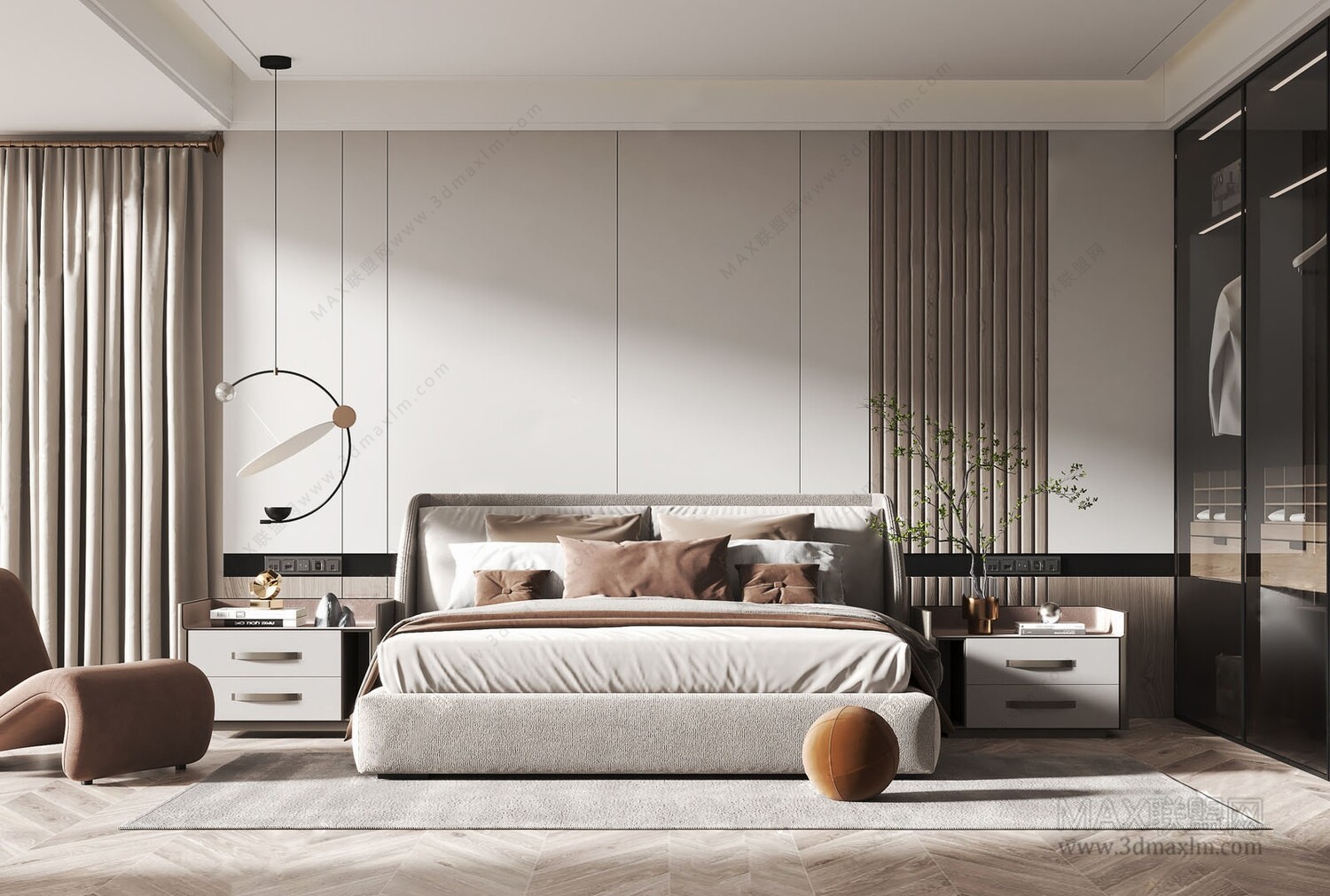 47 BED ROOM 3D MODELS VOL.13. Vray
