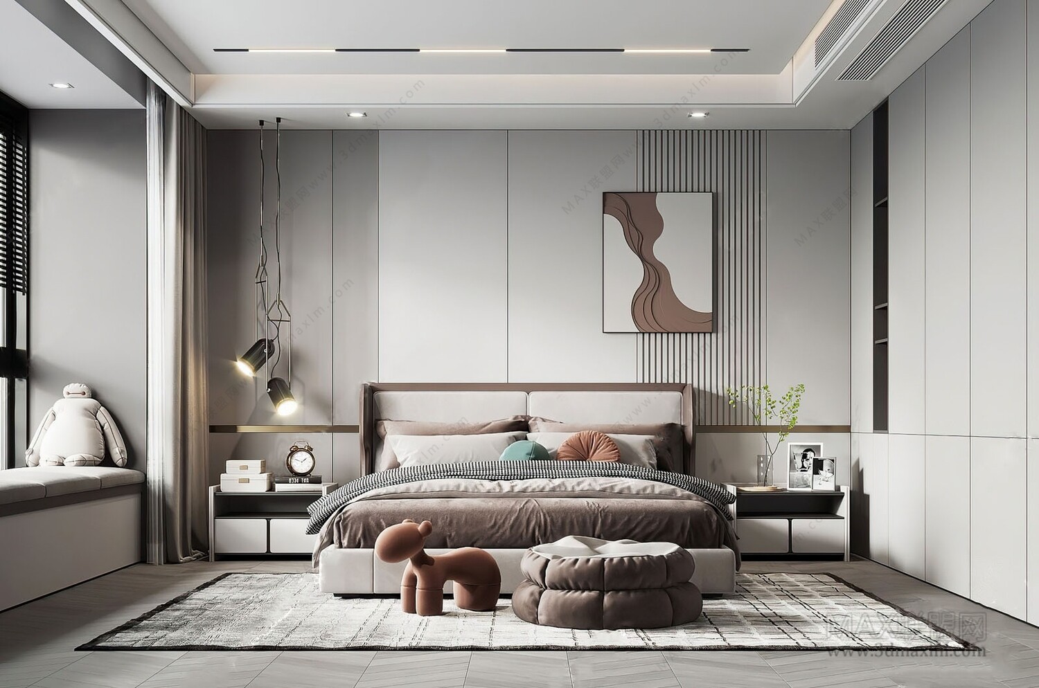47 BED ROOM 3D MODELS VOL.13. Vray