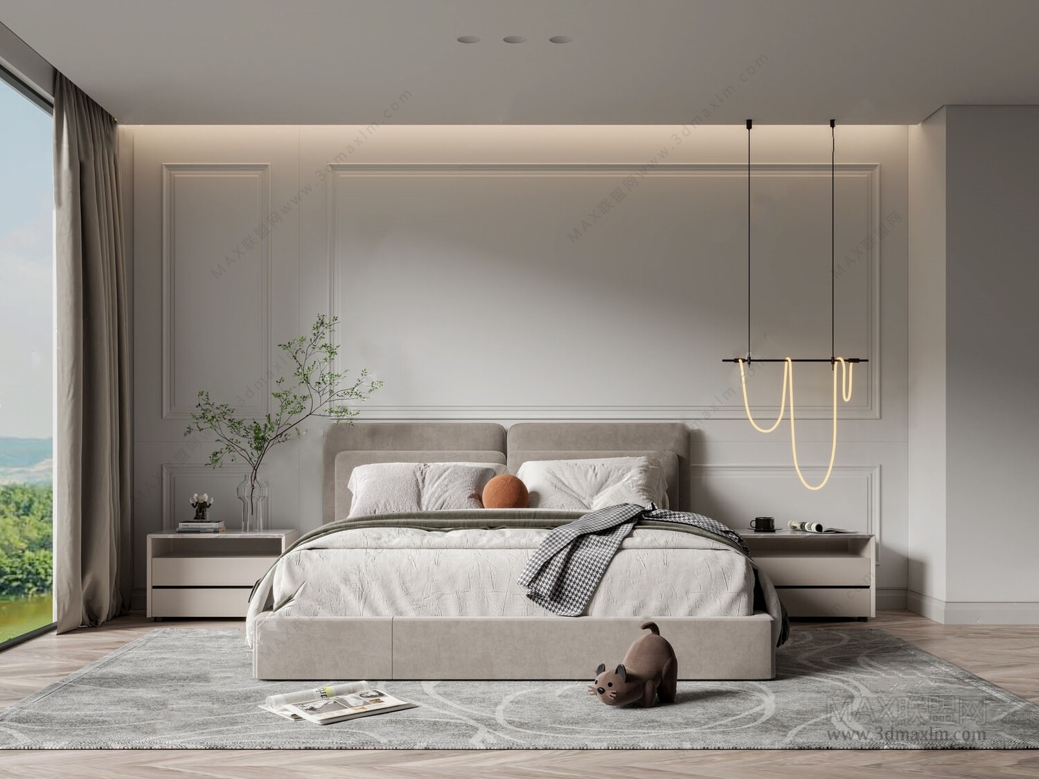 47 BED ROOM 3D MODELS VOL.13. Vray