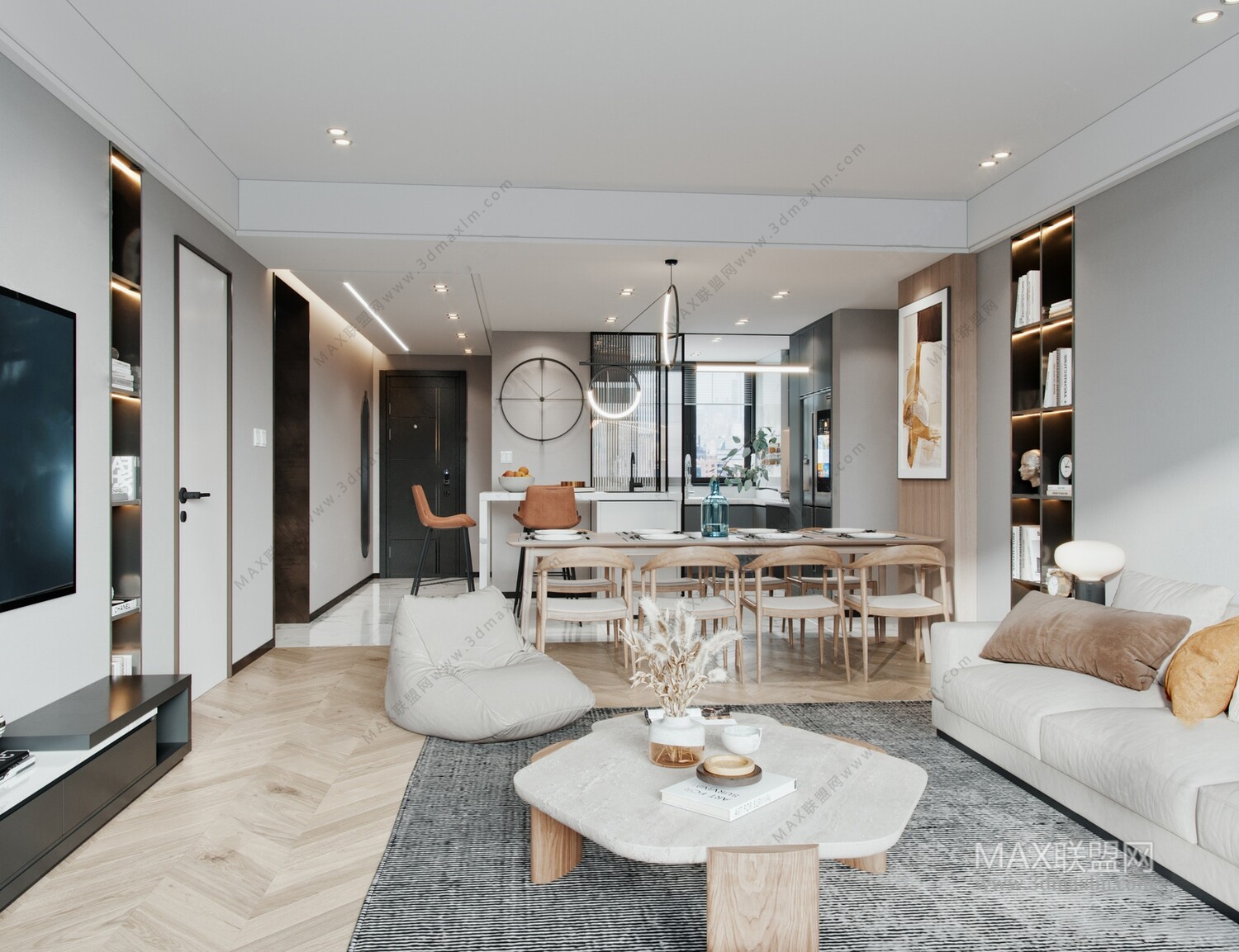 45 LIVING ROOM 3D MODELS VOL.20. Vray