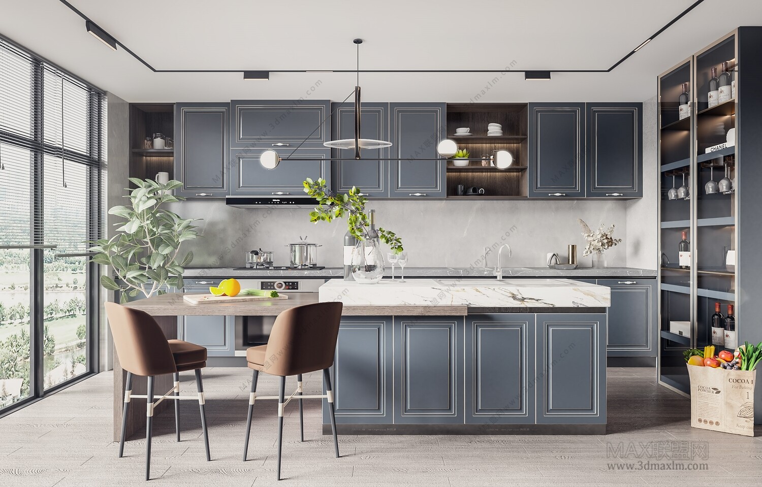 10 KITCHEN ROOM 3D MODELS VOL04. Vray