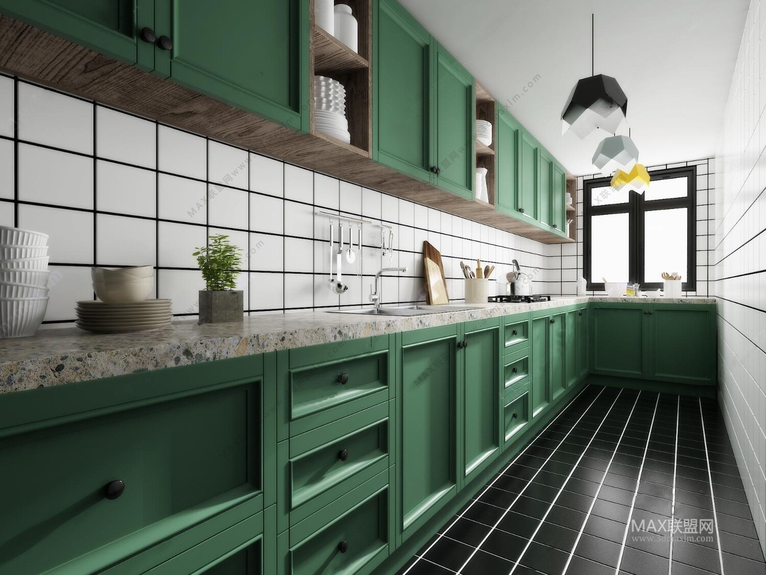 10 KITCHEN ROOM 3D MODELS VOL04. Vray