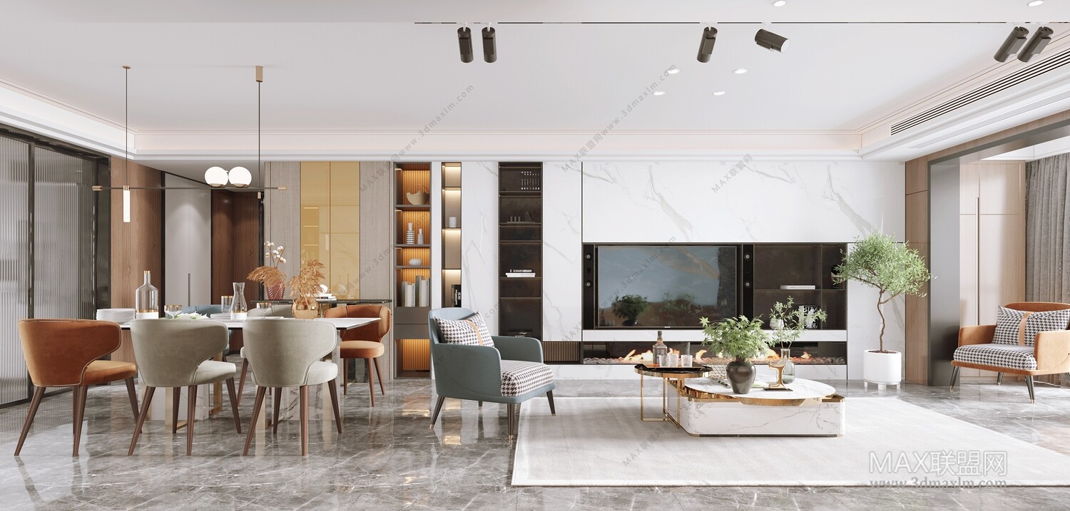 45 LIVING ROOM 3D MODELS VOL.20. Vray