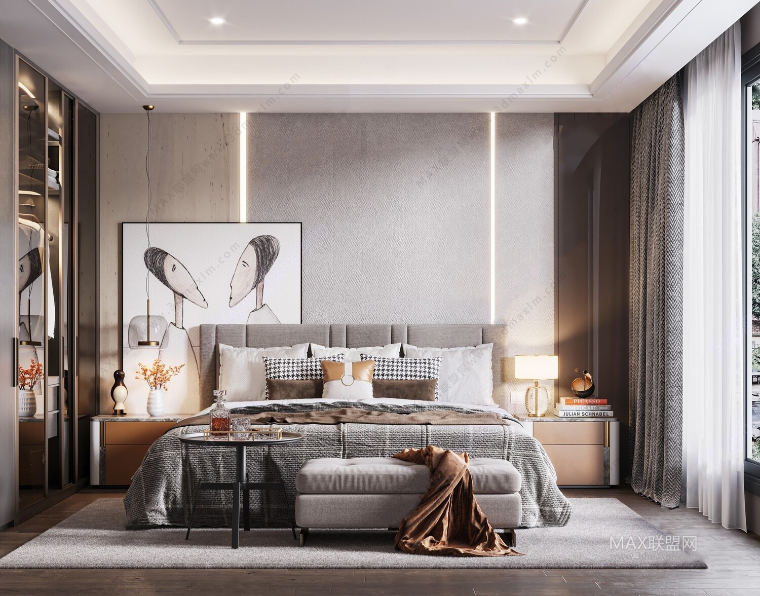 47 BED ROOM 3D MODELS VOL.13. Vray