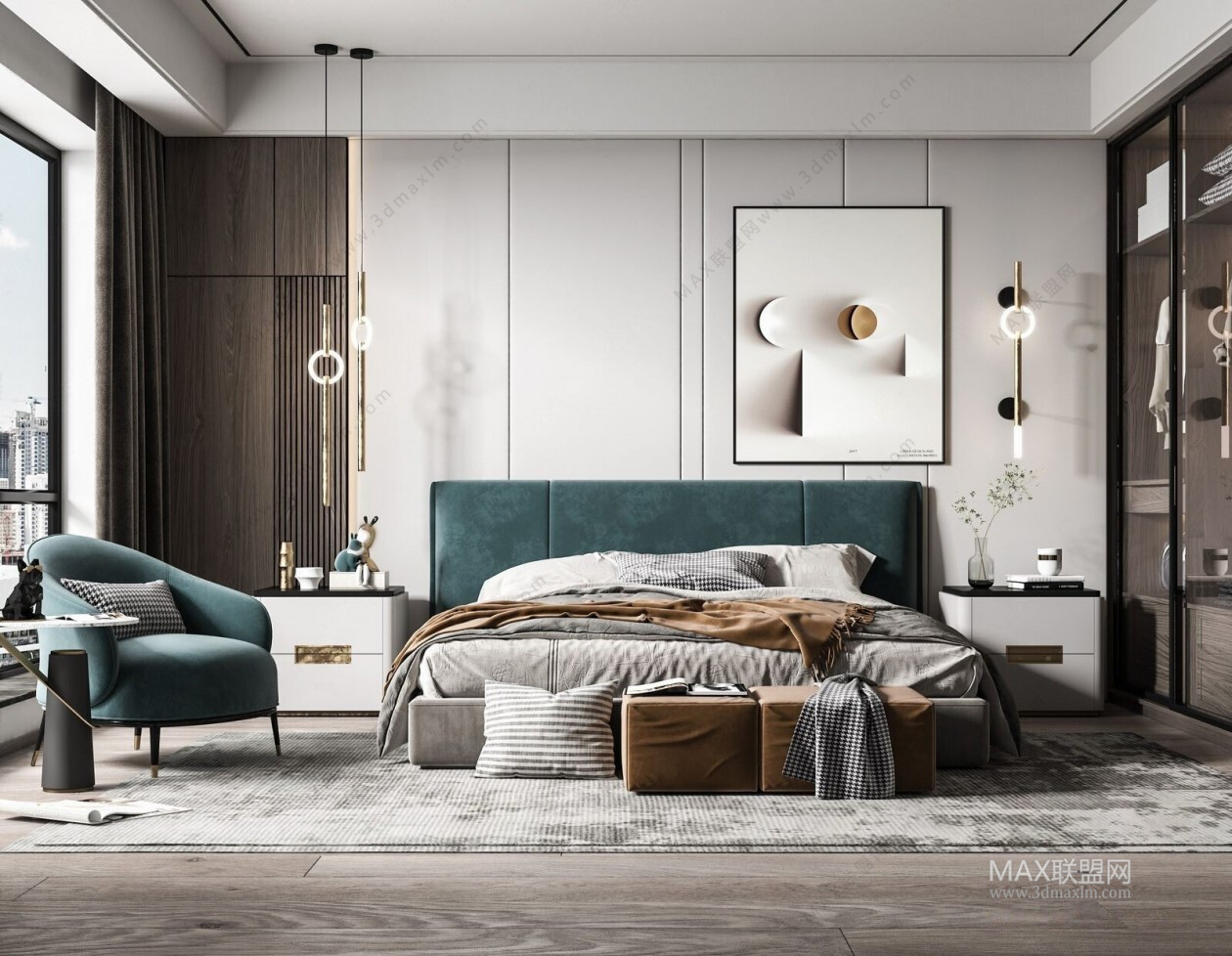 47 BED ROOM 3D MODELS VOL.13. Vray