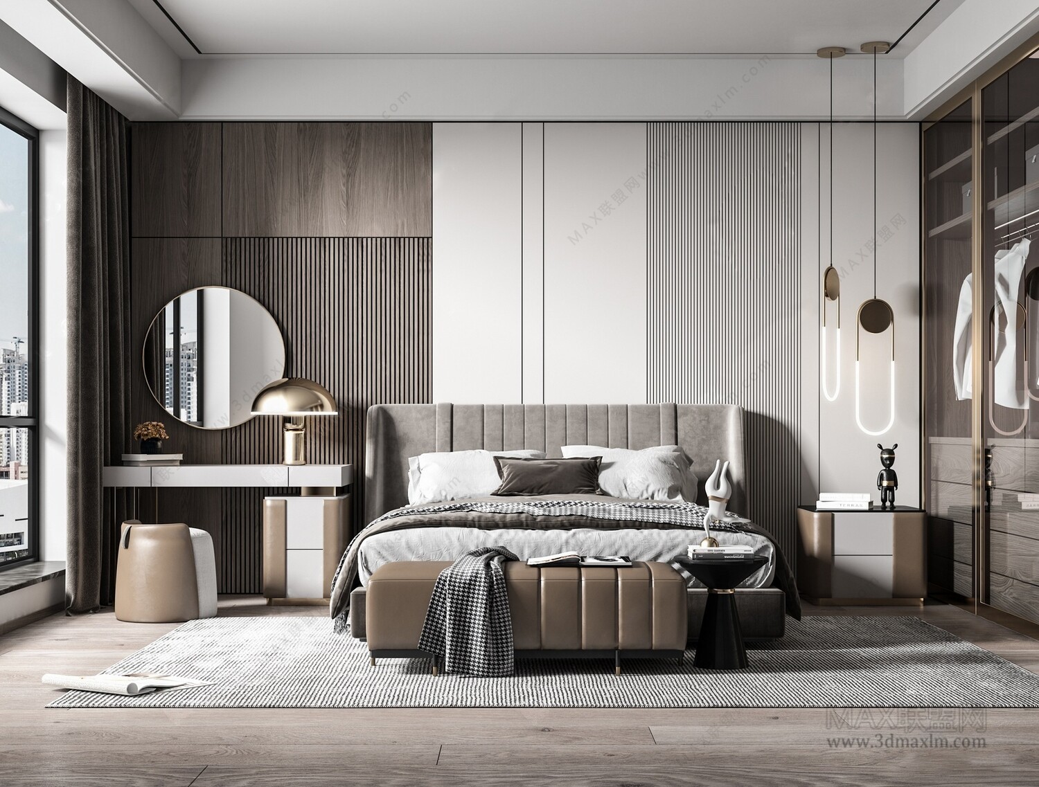 47 BED ROOM 3D MODELS VOL.13. Vray