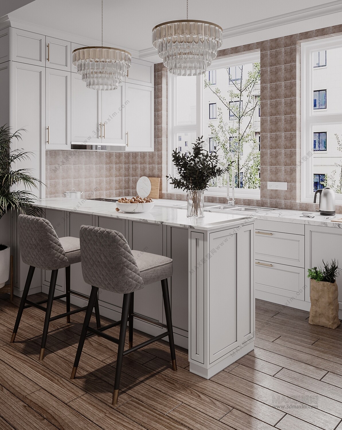 10 KITCHEN ROOM 3D MODELS VOL04. Vray