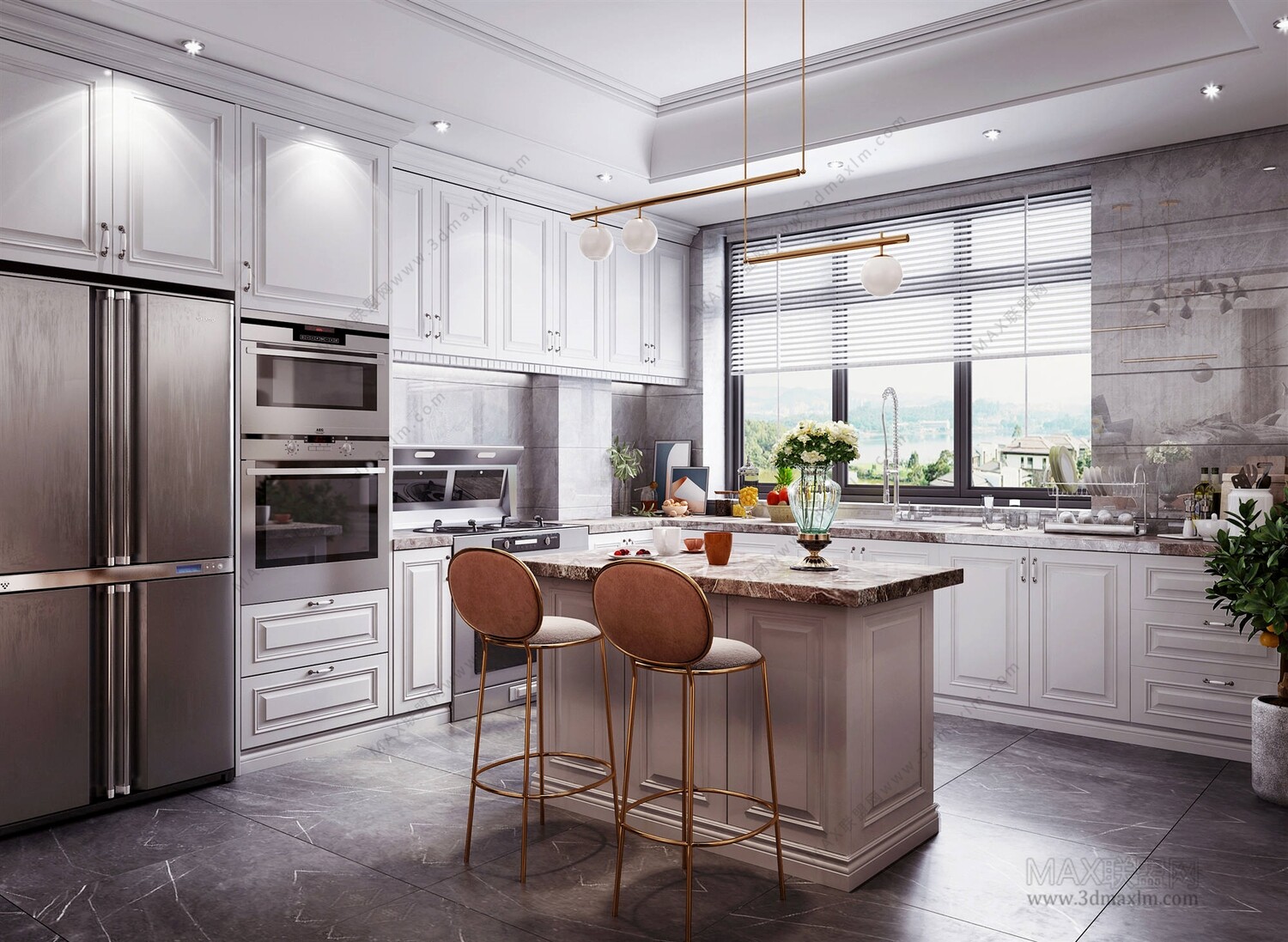 10 KITCHEN ROOM 3D MODELS VOL04. Vray