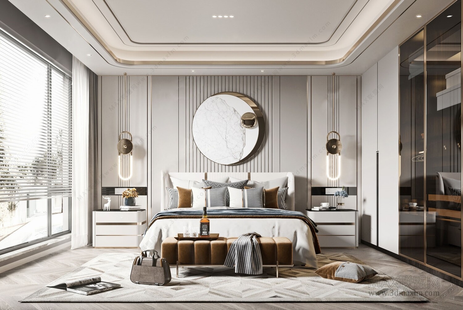 47 BED ROOM 3D MODELS VOL.13. Vray