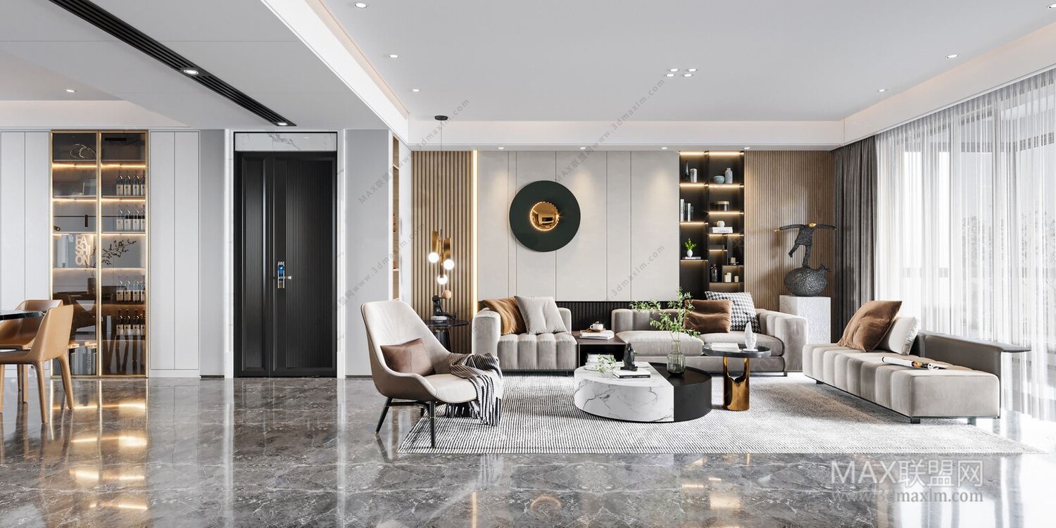 45 LIVING ROOM 3D MODELS VOL.20. Vray