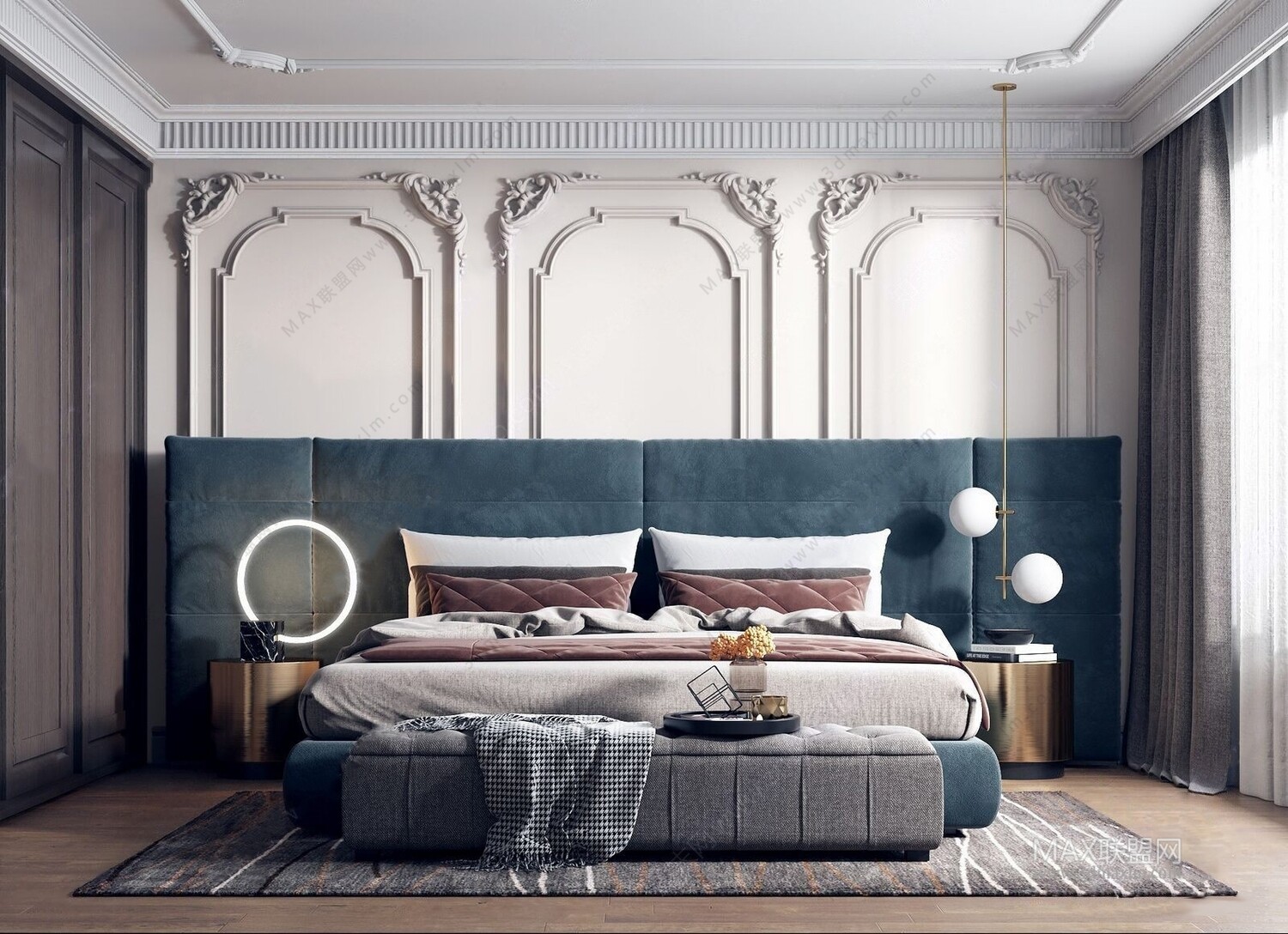 47 BED ROOM 3D MODELS VOL.13. Vray