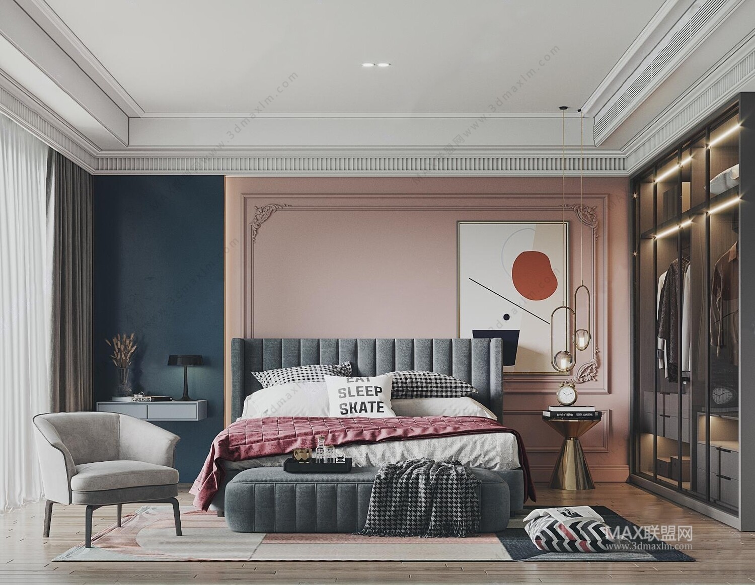 47 BED ROOM 3D MODELS VOL.13. Vray