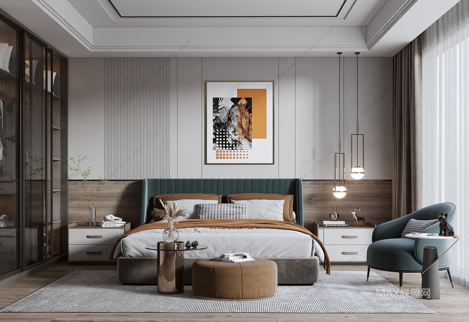 47 BED ROOM 3D MODELS VOL.13. Vray