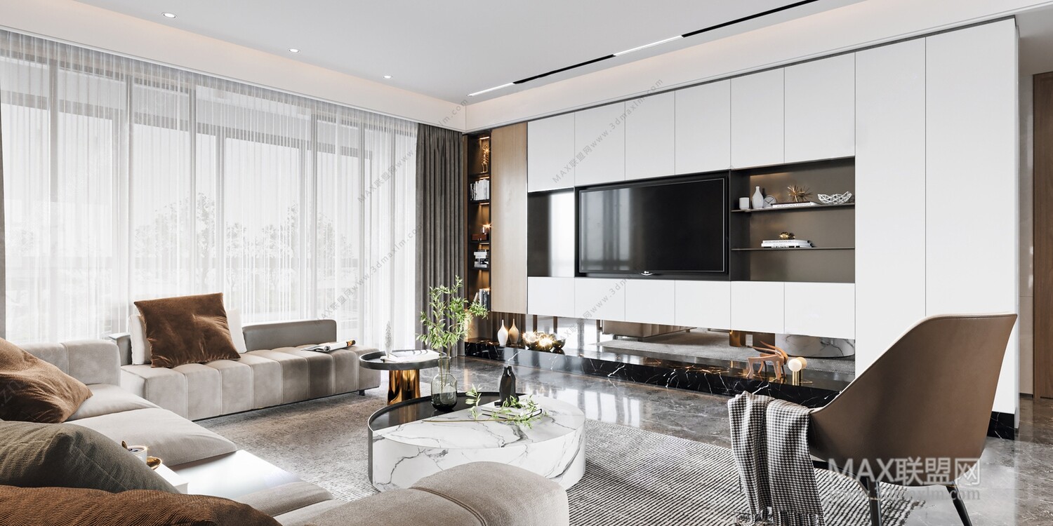 45 LIVING ROOM 3D MODELS VOL.20. Vray