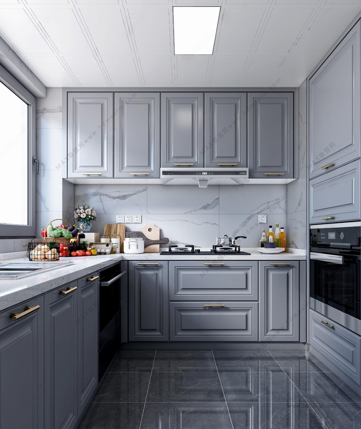 10 KITCHEN ROOM 3D MODELS VOL04. Vray