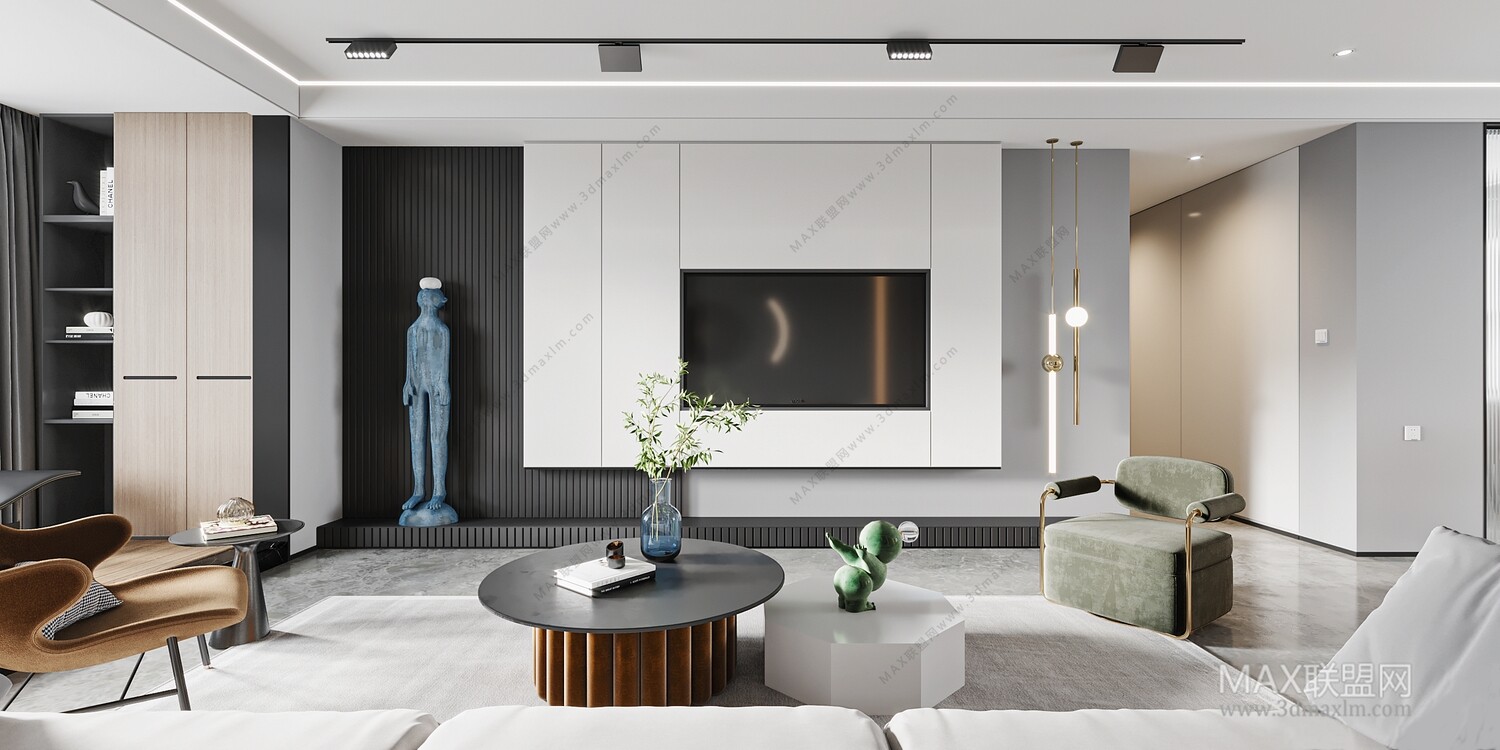 45 LIVING ROOM 3D MODELS VOL.20. Vray