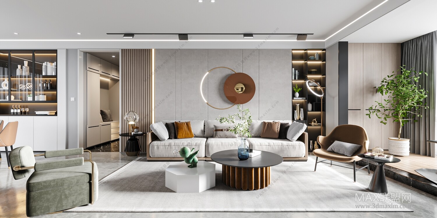 45 LIVING ROOM 3D MODELS VOL.20. Vray
