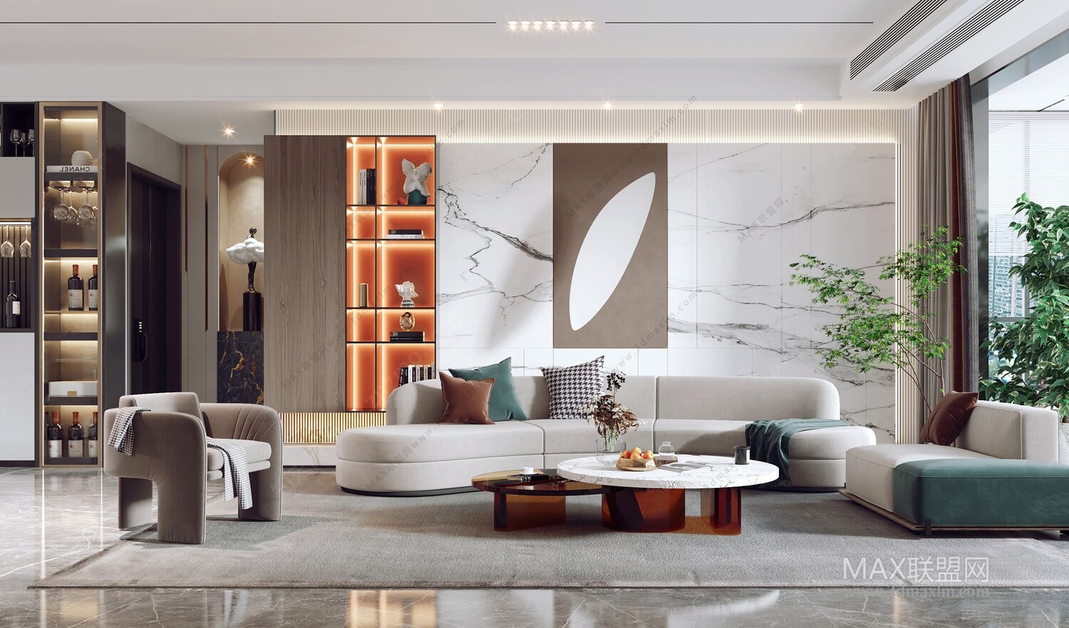 45 LIVING ROOM 3D MODELS VOL.20. Vray
