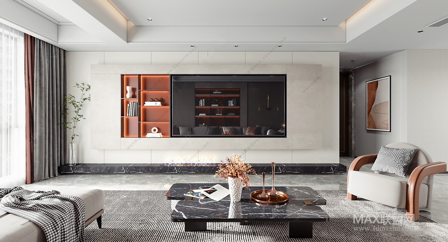 45 LIVING ROOM 3D MODELS VOL.20. Vray