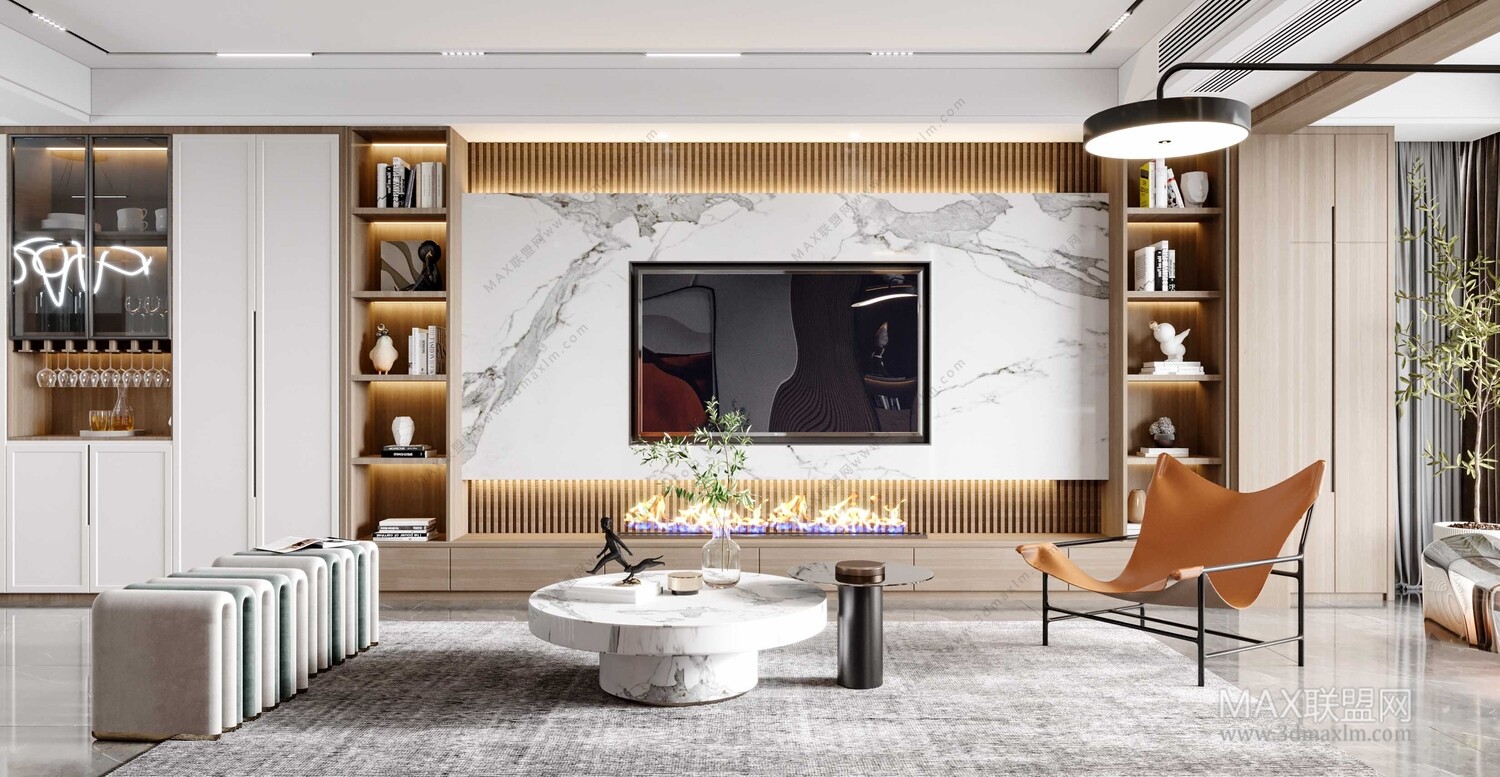 45 LIVING ROOM 3D MODELS VOL.20. Vray