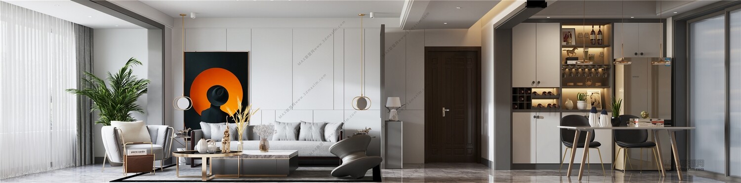 45 LIVING ROOM 3D MODELS VOL.20. Vray