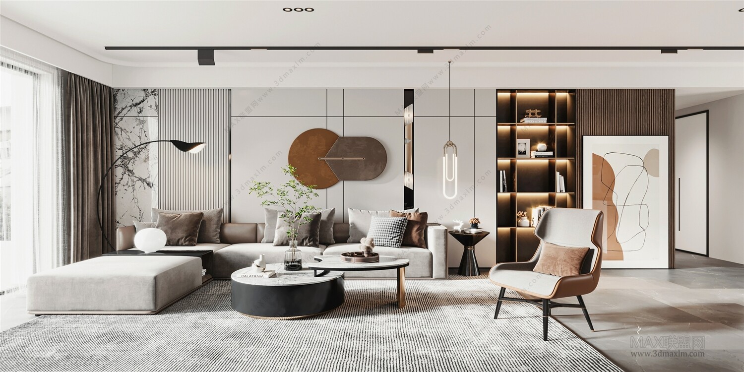 45 LIVING ROOM 3D MODELS VOL.20. Vray