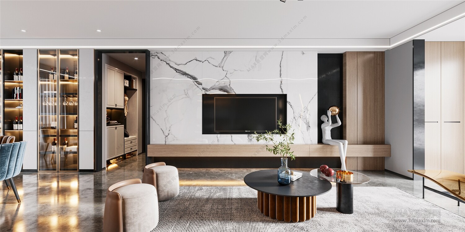45 LIVING ROOM 3D MODELS VOL.20. Vray