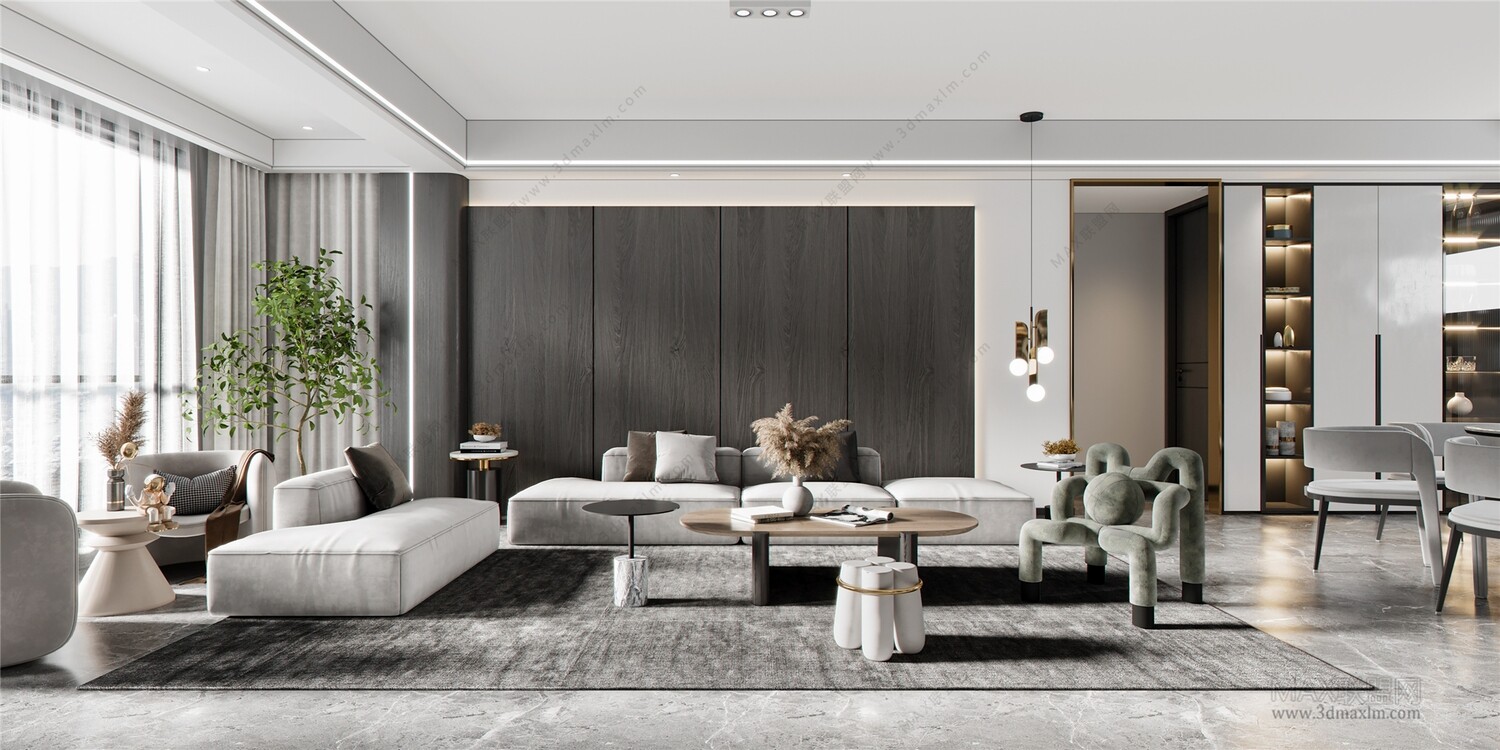 45 LIVING ROOM 3D MODELS VOL.20. Vray