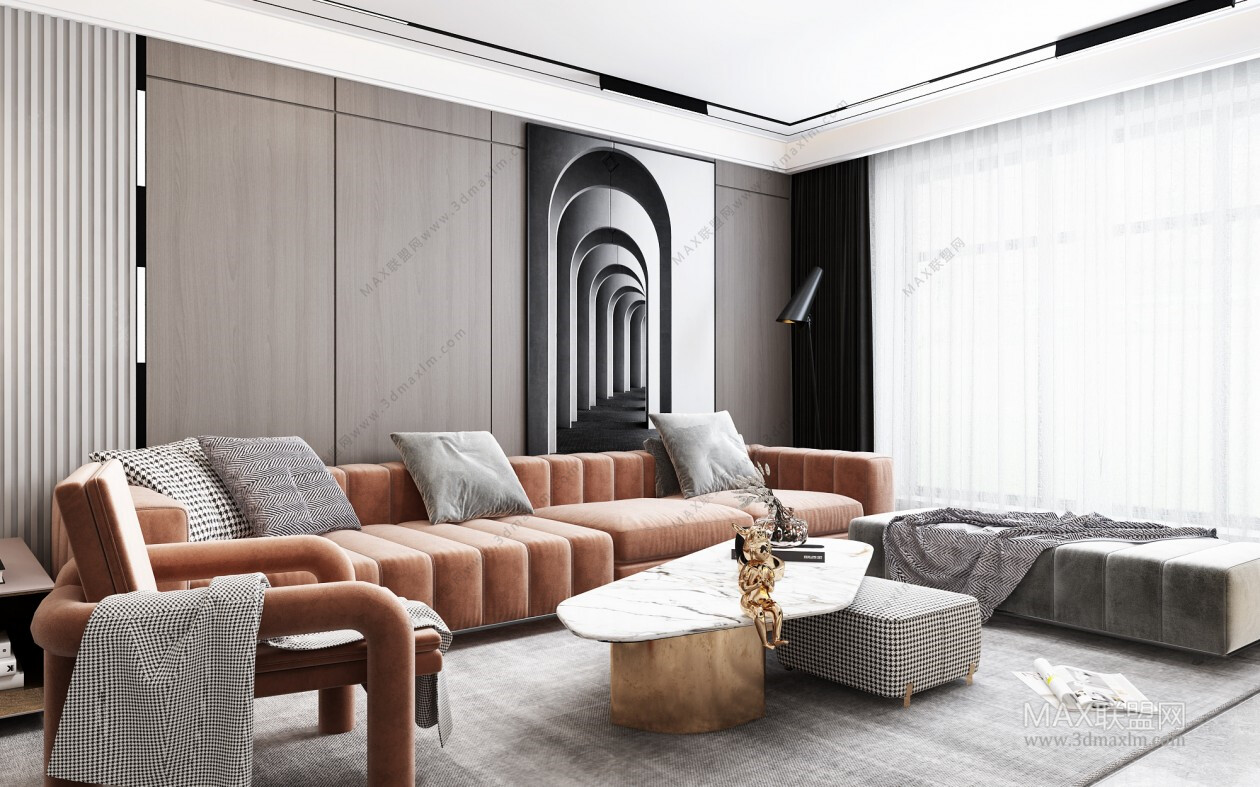 45 LIVING ROOM 3D MODELS VOL.20. Vray