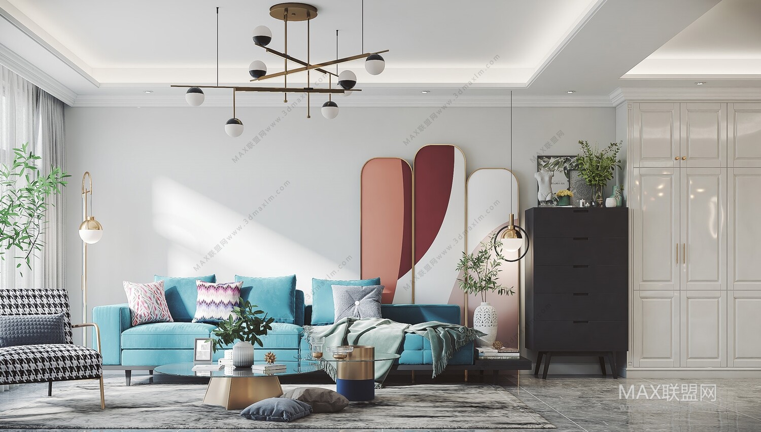 45 LIVING ROOM 3D MODELS VOL.20. Vray