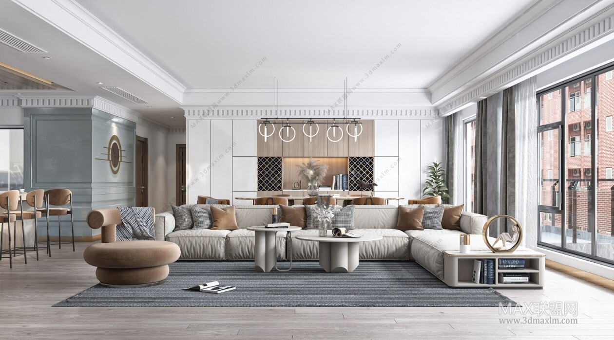 45 LIVING ROOM 3D MODELS VOL.20. Vray
