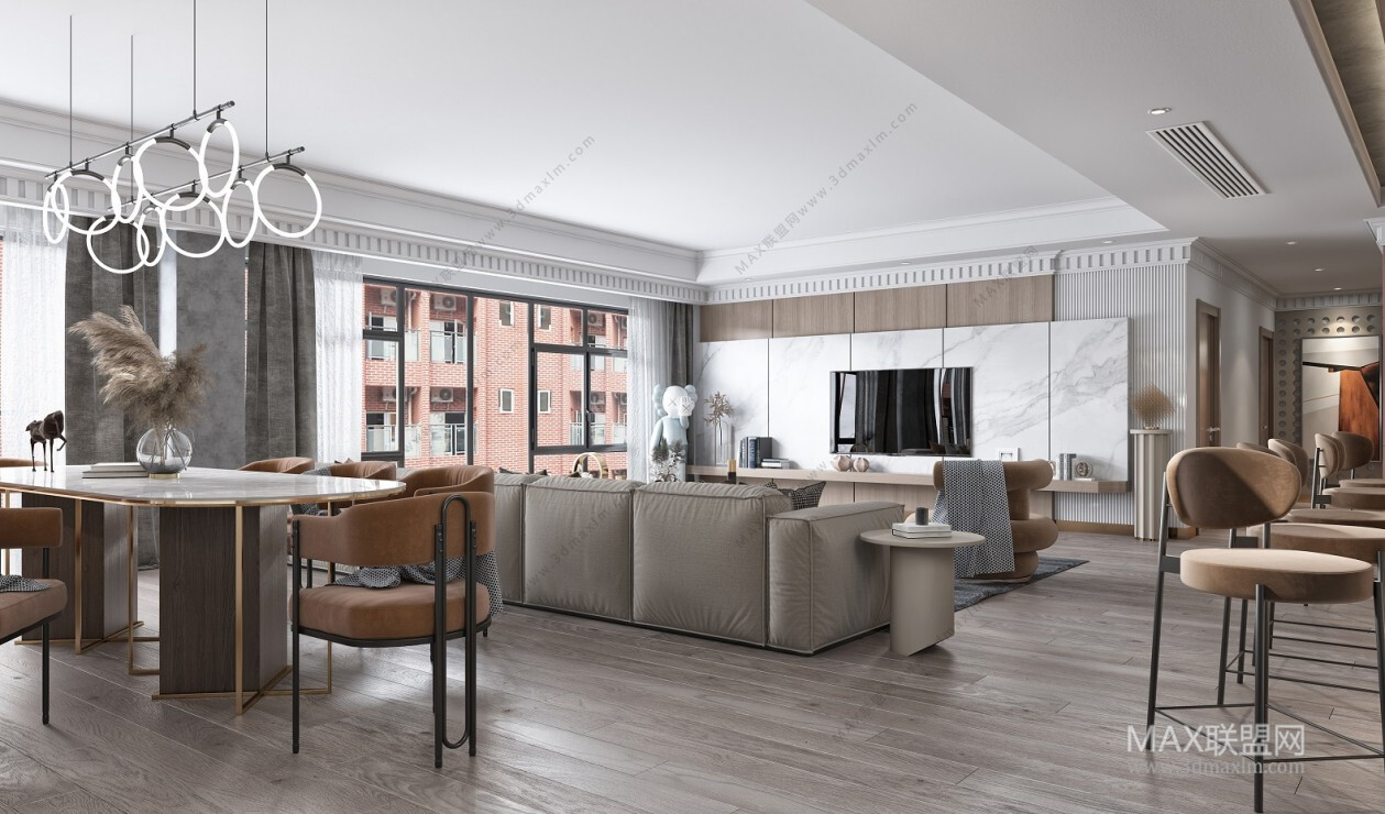 45 LIVING ROOM 3D MODELS VOL.20. Vray