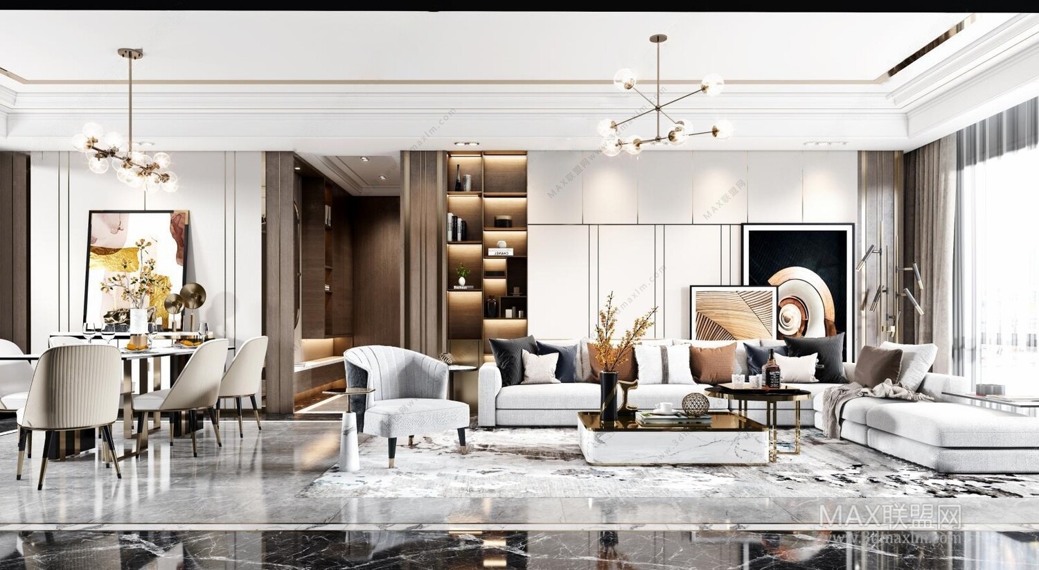 45 LIVING ROOM 3D MODELS VOL.20. Vray