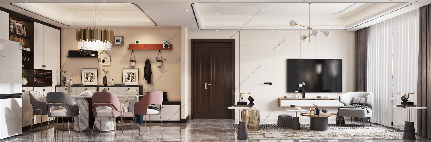 45 LIVING ROOM 3D MODELS VOL.20. Vray