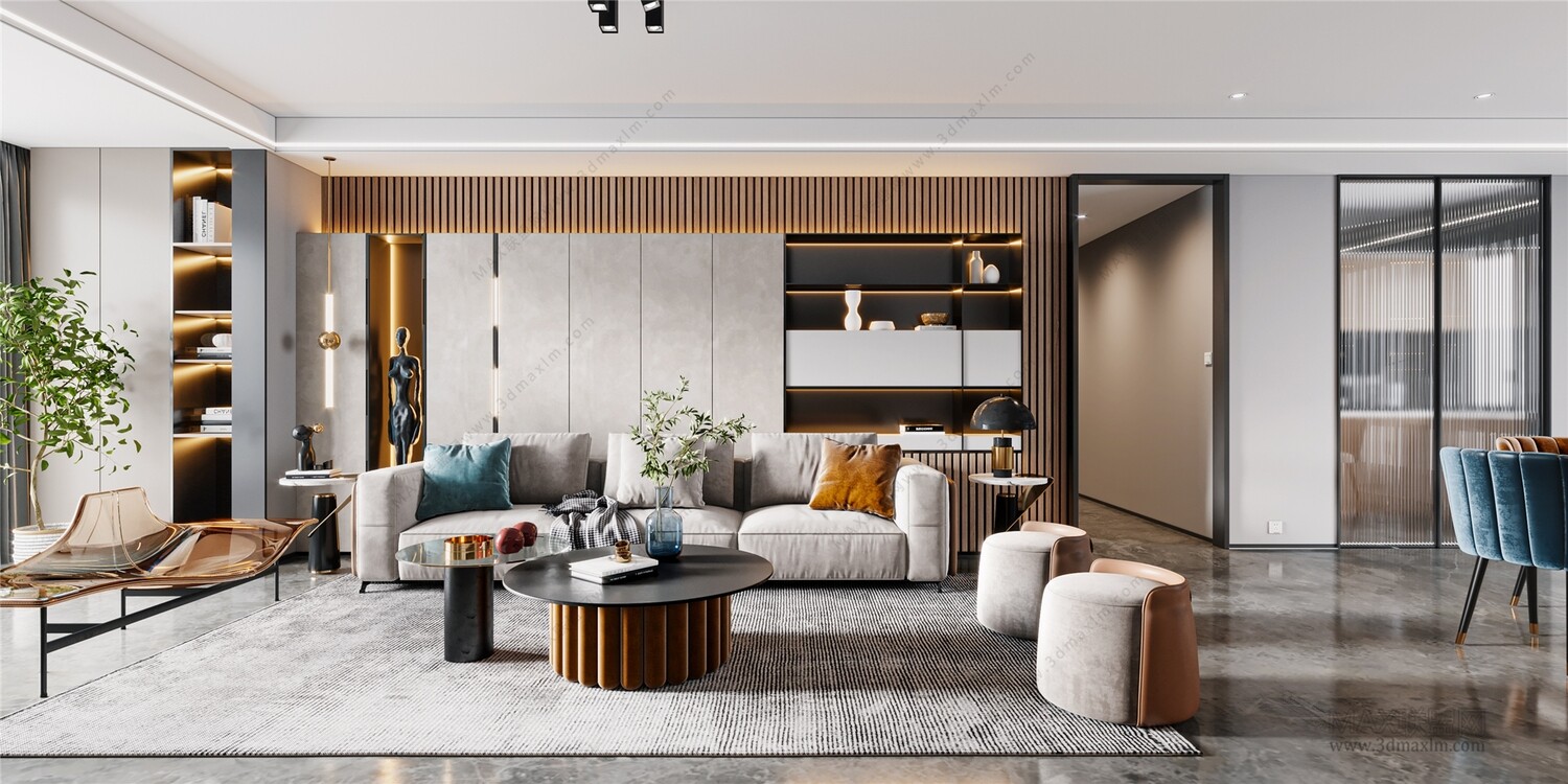 45 LIVING ROOM 3D MODELS VOL.20. Vray