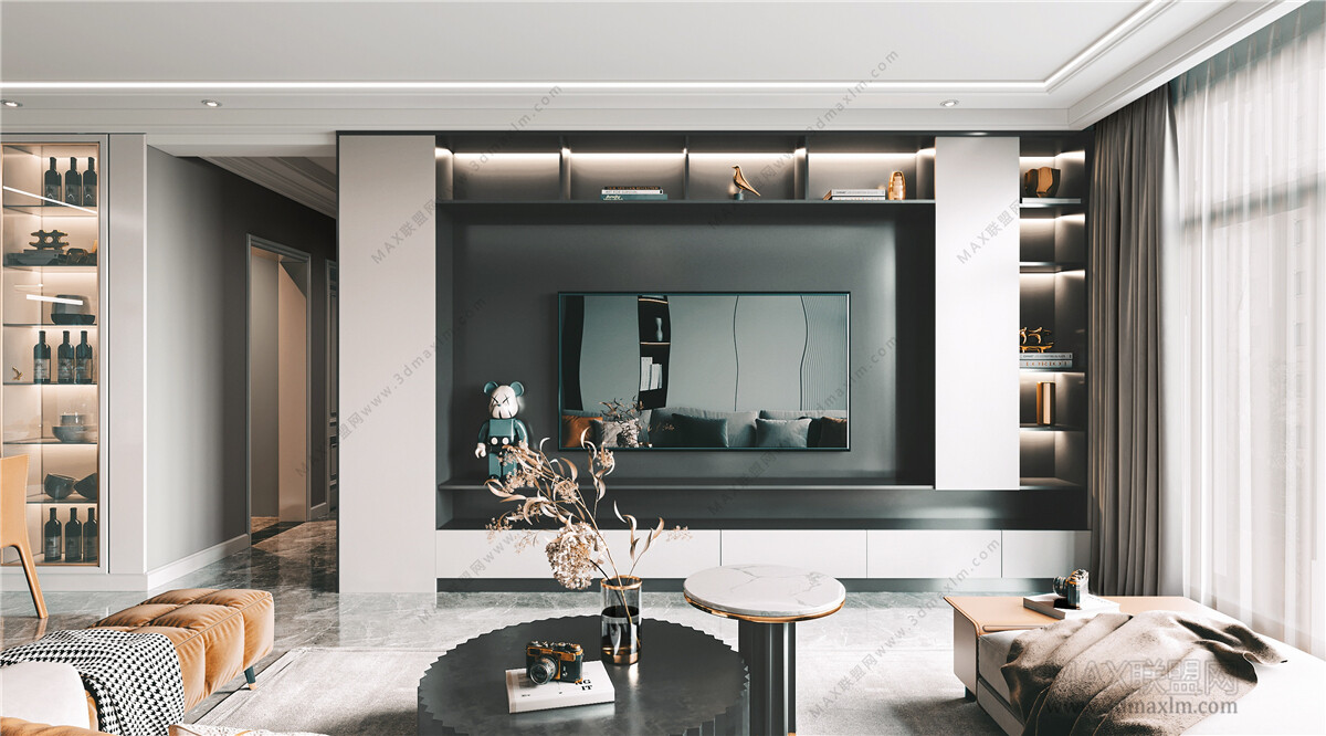 45 LIVING ROOM 3D MODELS VOL.20. Vray