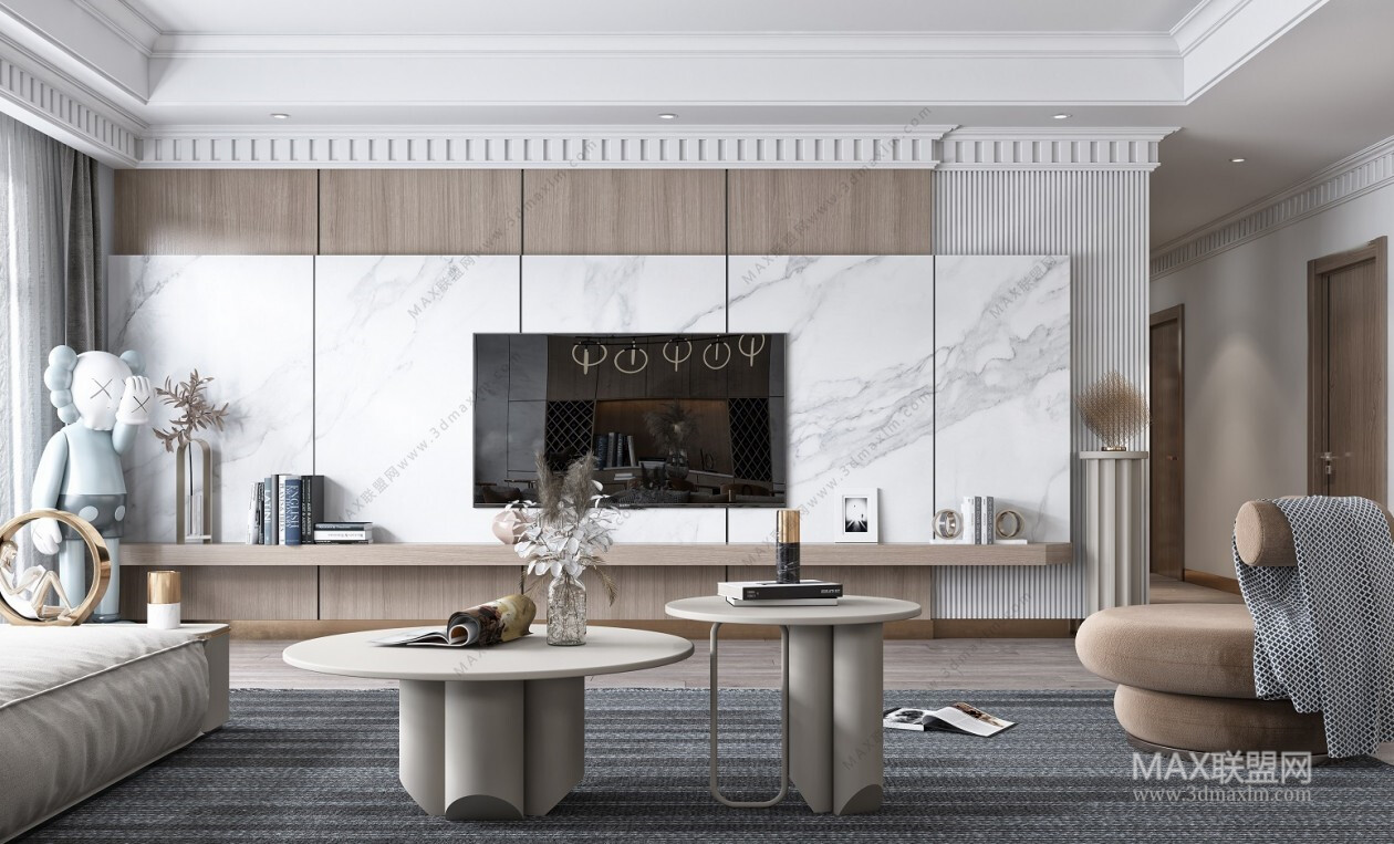 45 LIVING ROOM 3D MODELS VOL.20. Vray