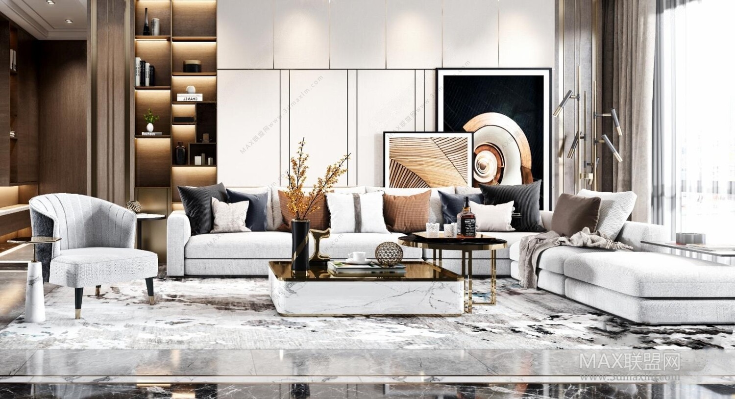 45 LIVING ROOM 3D MODELS VOL.20. Vray