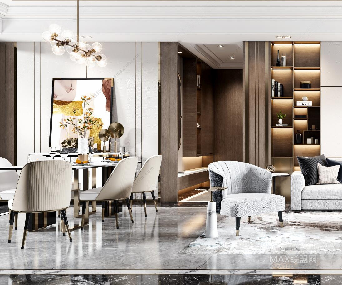 45 LIVING ROOM 3D MODELS VOL.20. Vray