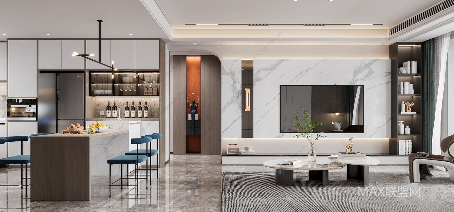 45 LIVING ROOM 3D MODELS VOL.20. Vray