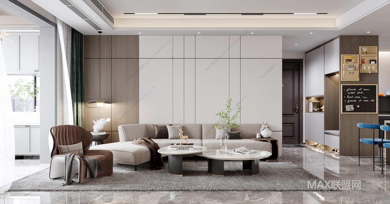 45 LIVING ROOM 3D MODELS VOL.20. Vray