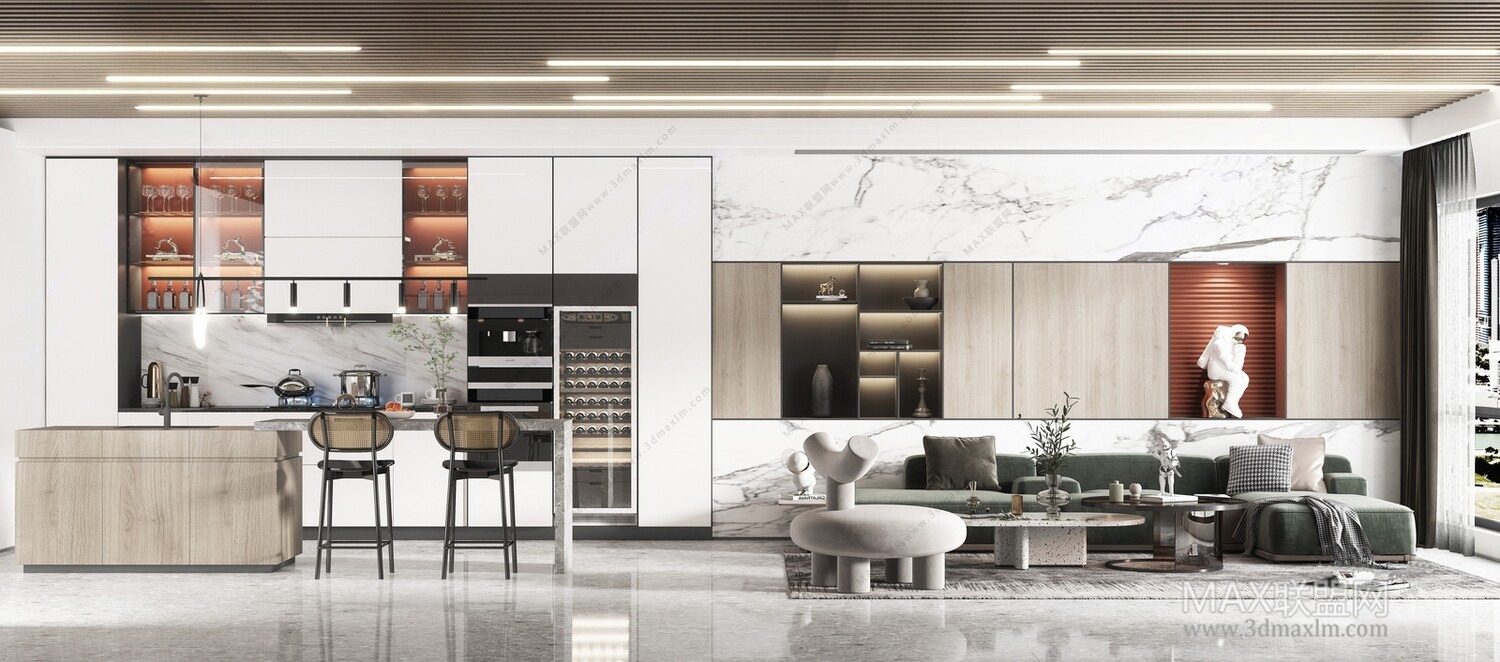 45 LIVING ROOM 3D MODELS VOL.20. Vray