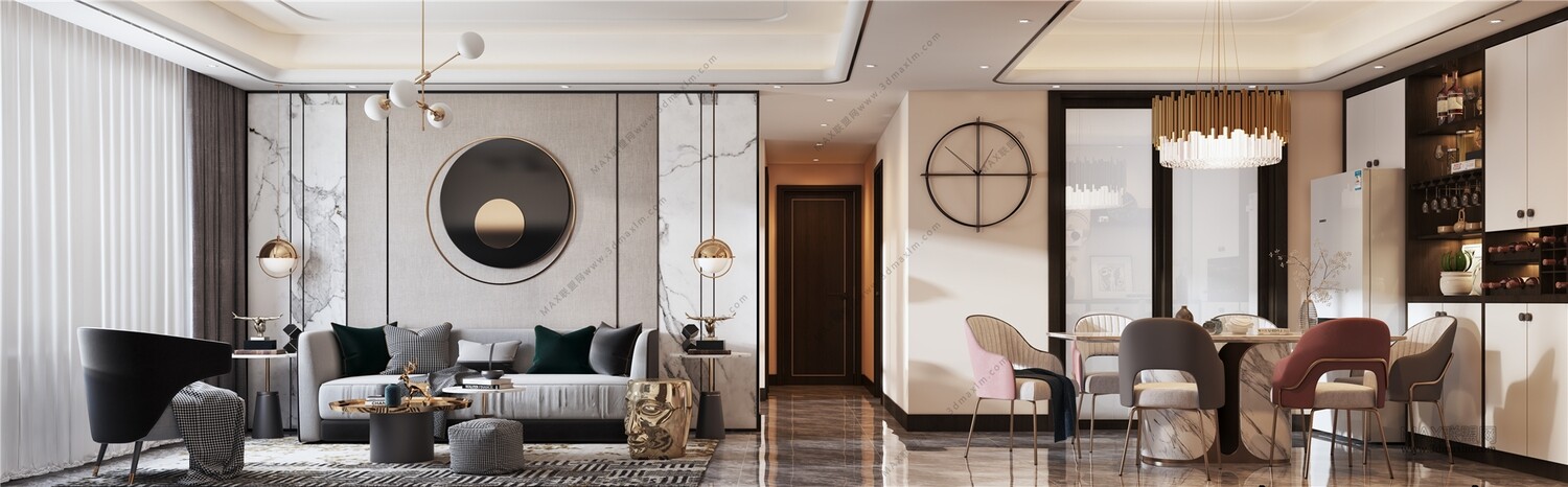 45 LIVING ROOM 3D MODELS VOL.20. Vray